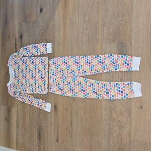 Dodo Banana Kids size 10 Organic Pima Cotton Emojis Emotions Circles Pajamas